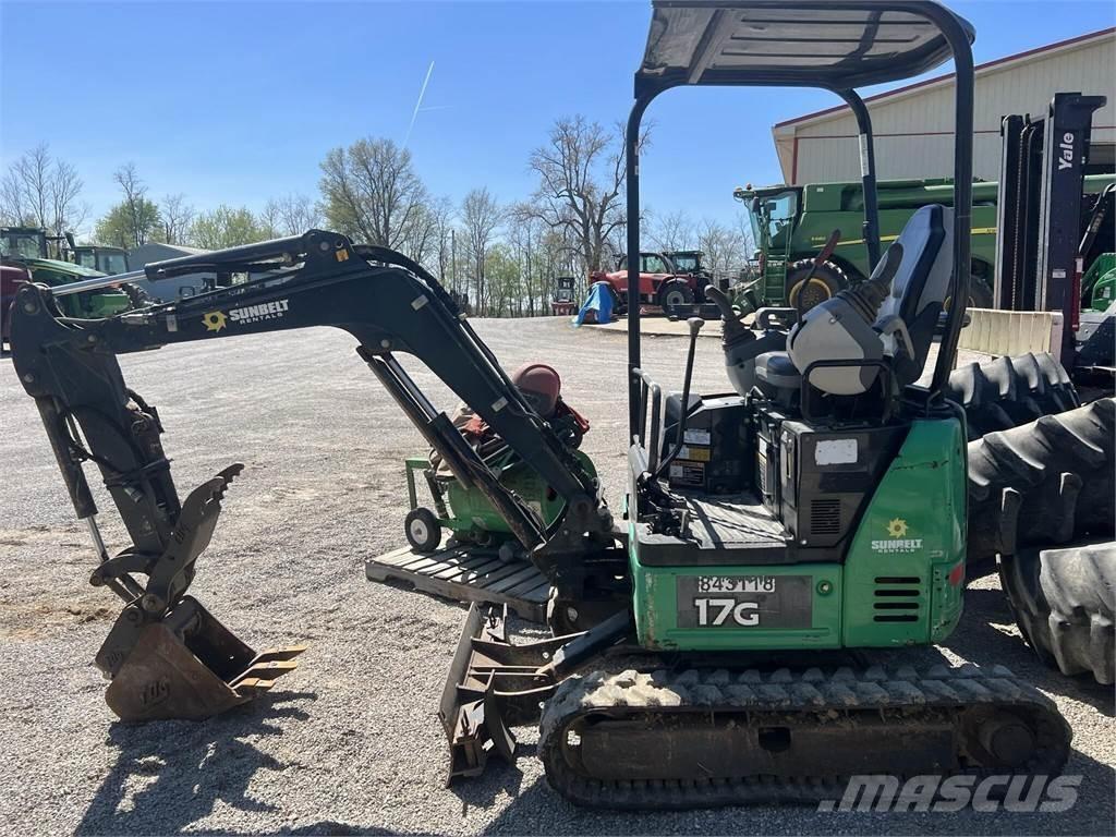John Deere 17G ミニ油圧ショベル 7t以下（ミニユンボ・ミニディガー）