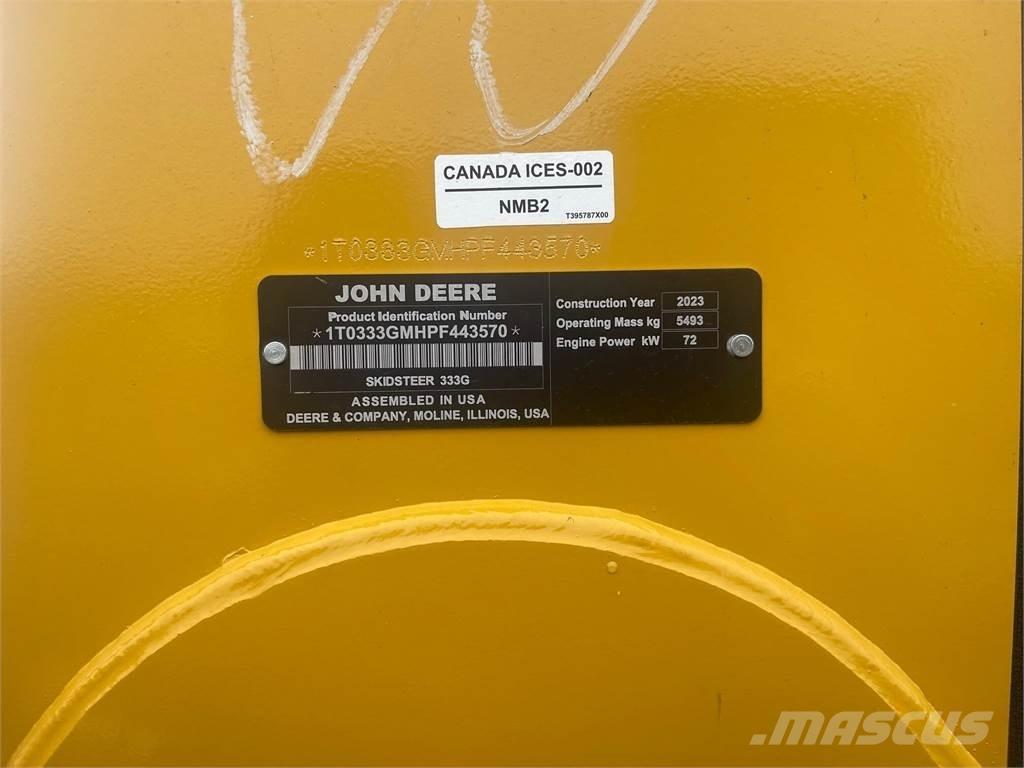 John Deere 333G スキッドステアローダー