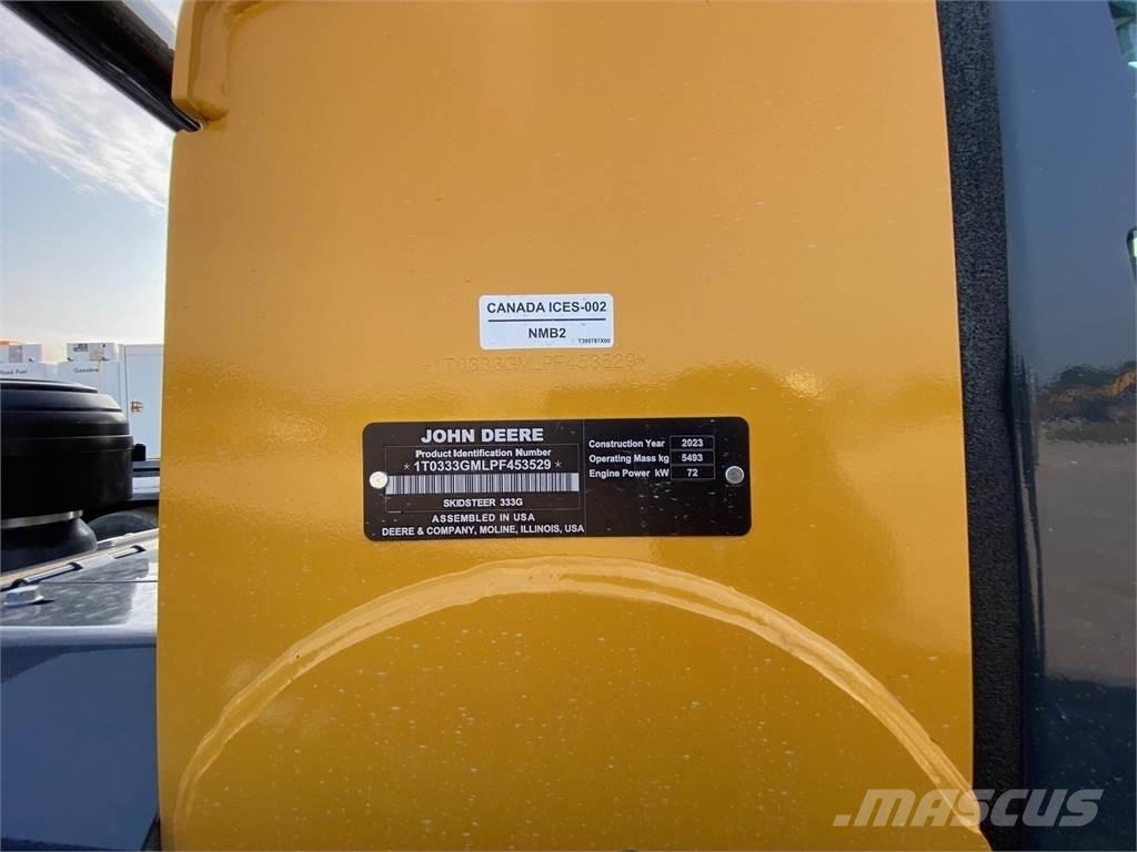 John Deere 333G スキッドステアローダー