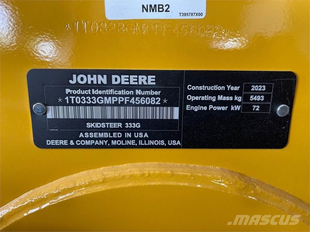 John Deere 333G スキッドステアローダー