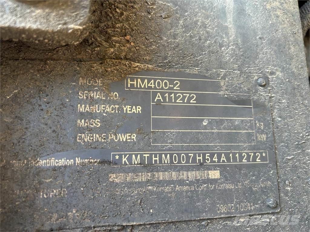 Komatsu HM400-2 アーティキュレート式ダンプトラック