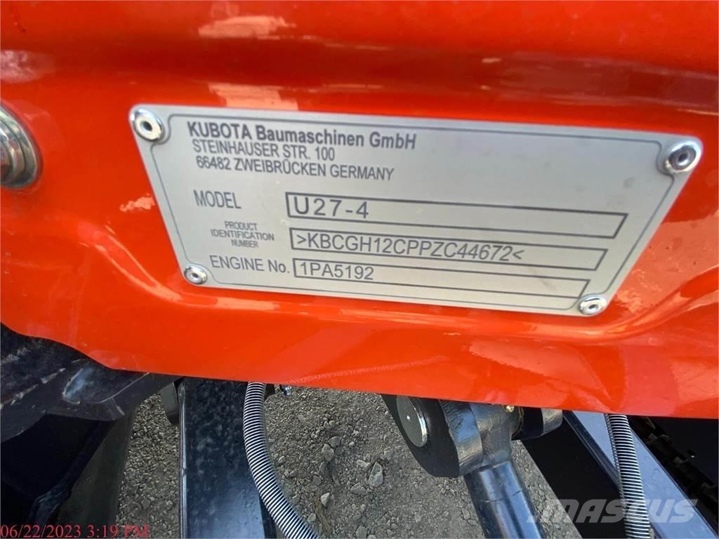 Kubota U27-4 ミニ油圧ショベル 7t以下（ミニユンボ・ミニディガー）