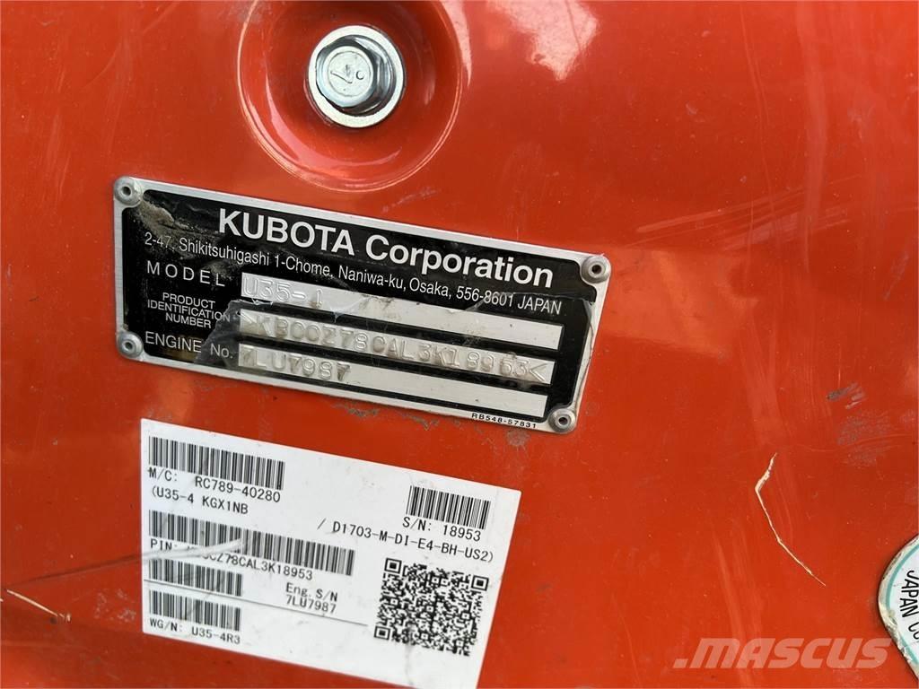 Kubota U35-4 ミニ油圧ショベル 7t以下（ミニユンボ・ミニディガー）