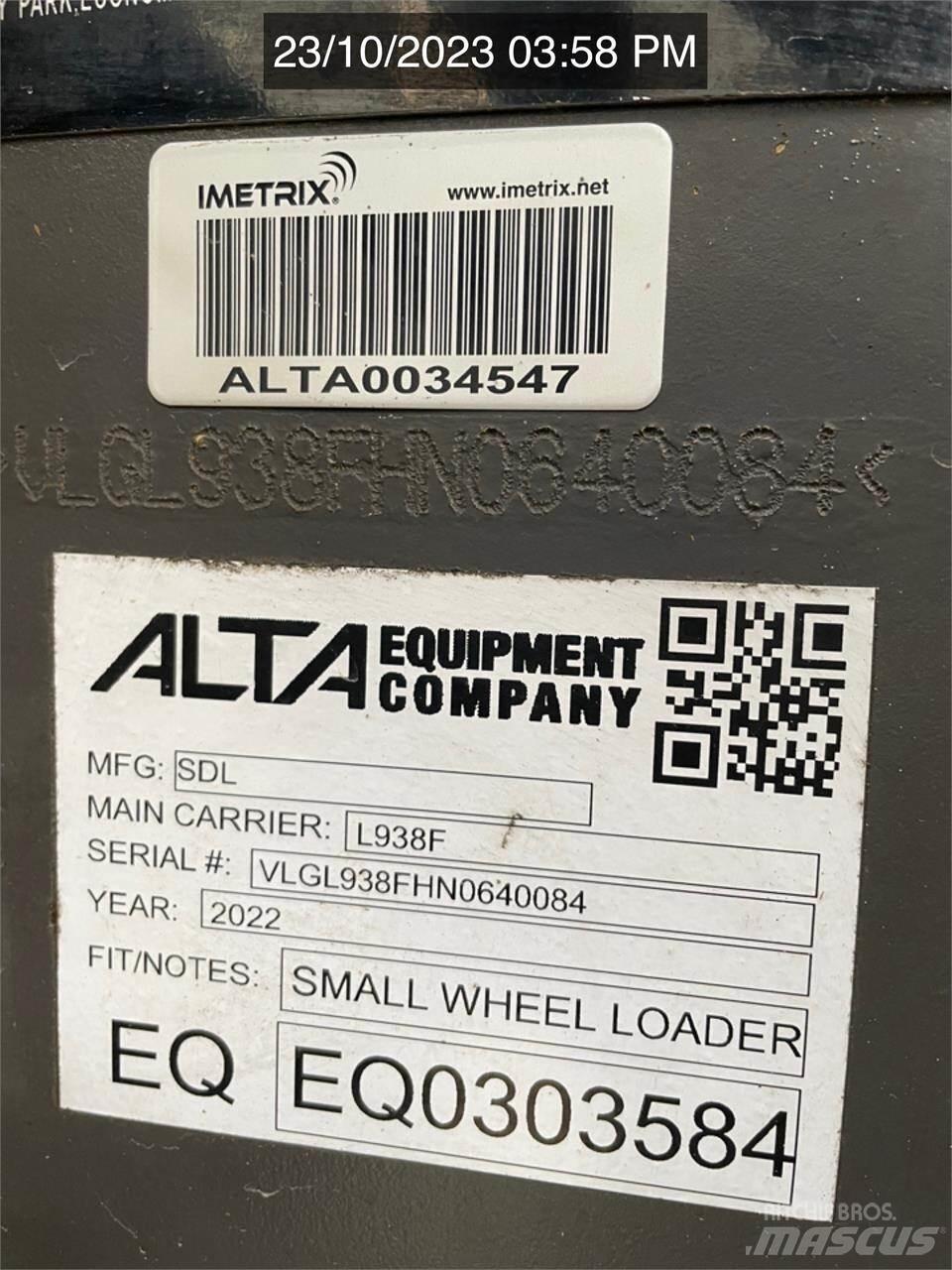 SDLG L938F ホイールローダー・タイヤショベル
