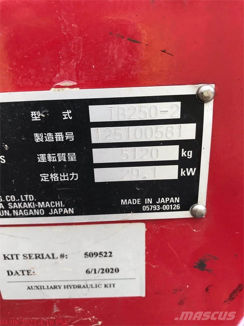Takeuchi TB250-2 ミニ油圧ショベル 7t以下（ミニユンボ・ミニディガー）