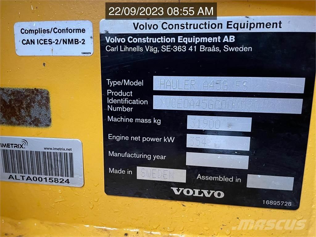 Volvo A45G FS アーティキュレート式ダンプトラック