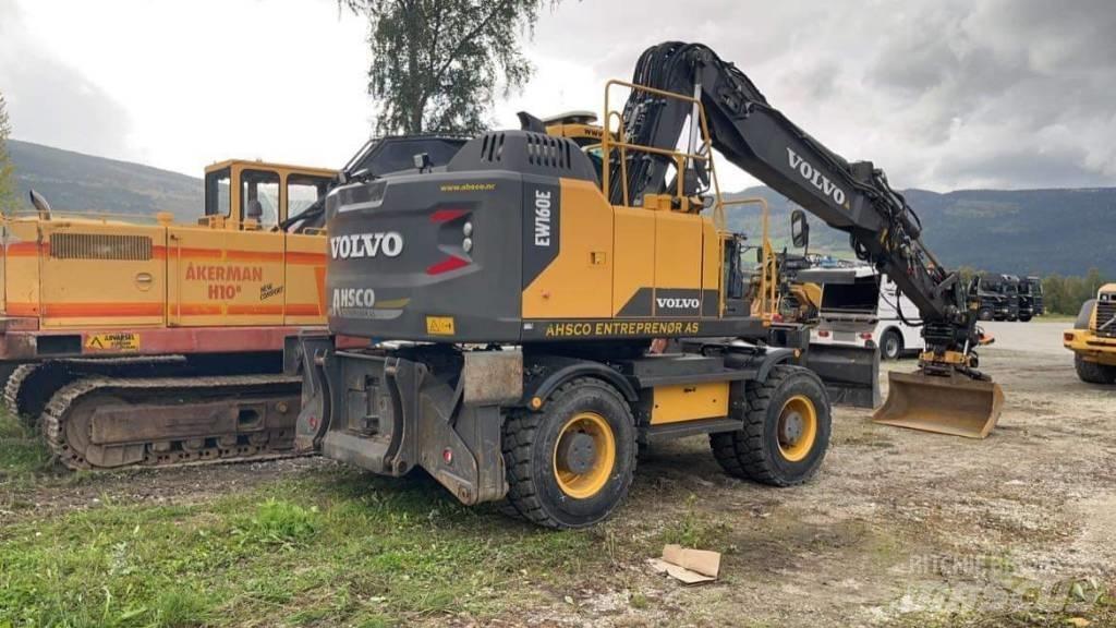 Volvo EW 160 E ホイール式油圧ショベル（パワーショベル・ユンボ・バックホー）