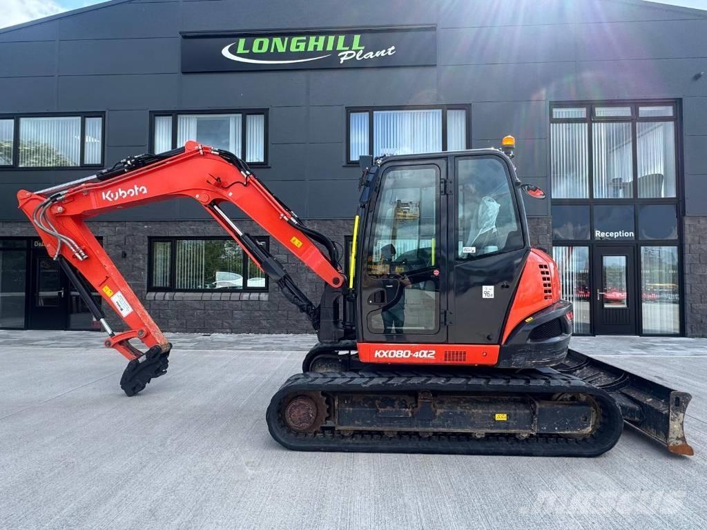 Kubota KX 080-4 中型油圧ショベル 7ｔ-12ｔ（ユンボ・パワーショベル・バックホー）