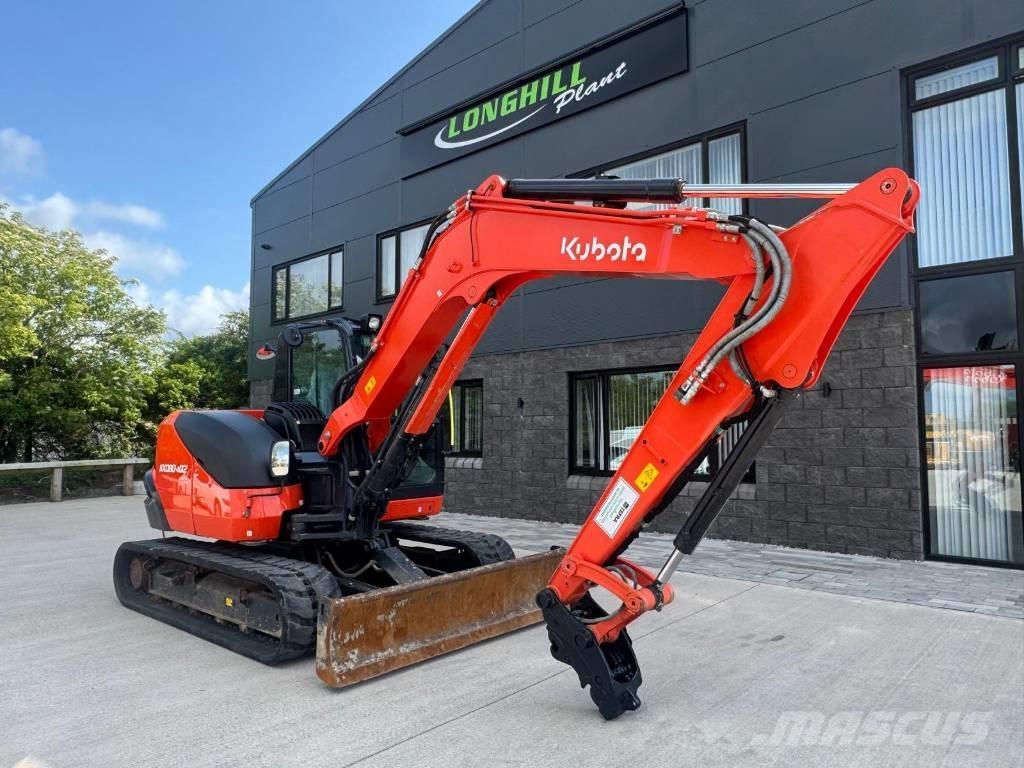 Kubota KX 080-4 中型油圧ショベル 7ｔ-12ｔ（ユンボ・パワーショベル・バックホー）