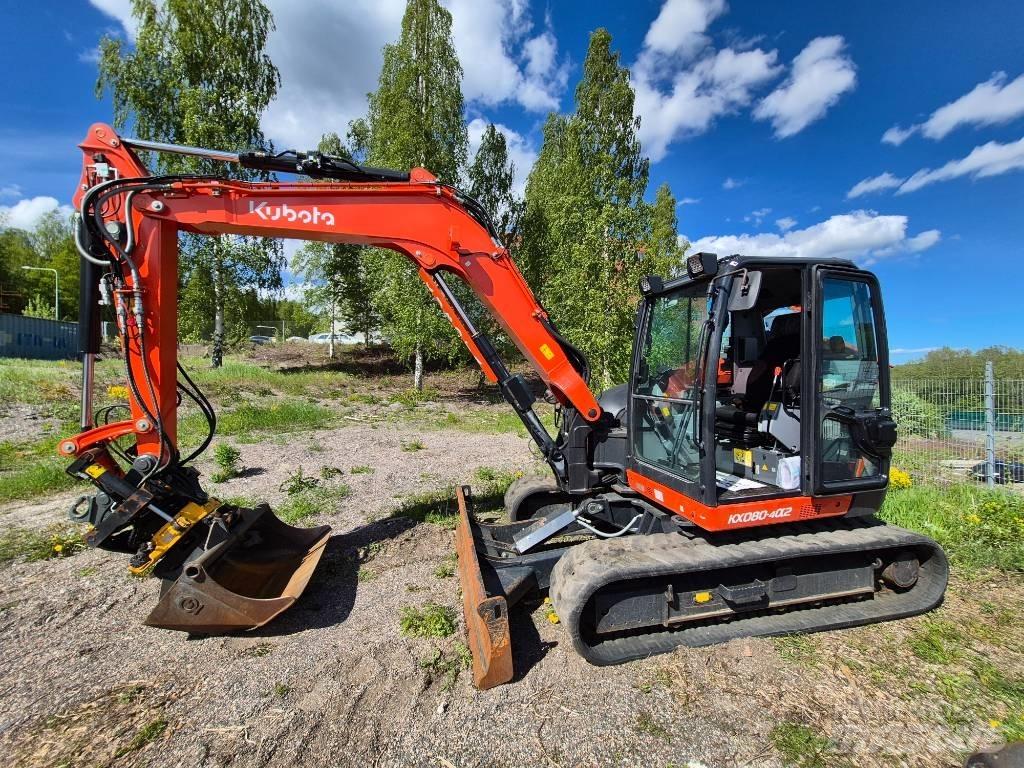 Kubota KX 080-4 中型油圧ショベル 7ｔ-12ｔ（ユンボ・パワーショベル・バックホー）