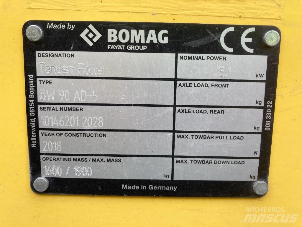 Bomag BW 90 AD-5 タンデムローラ