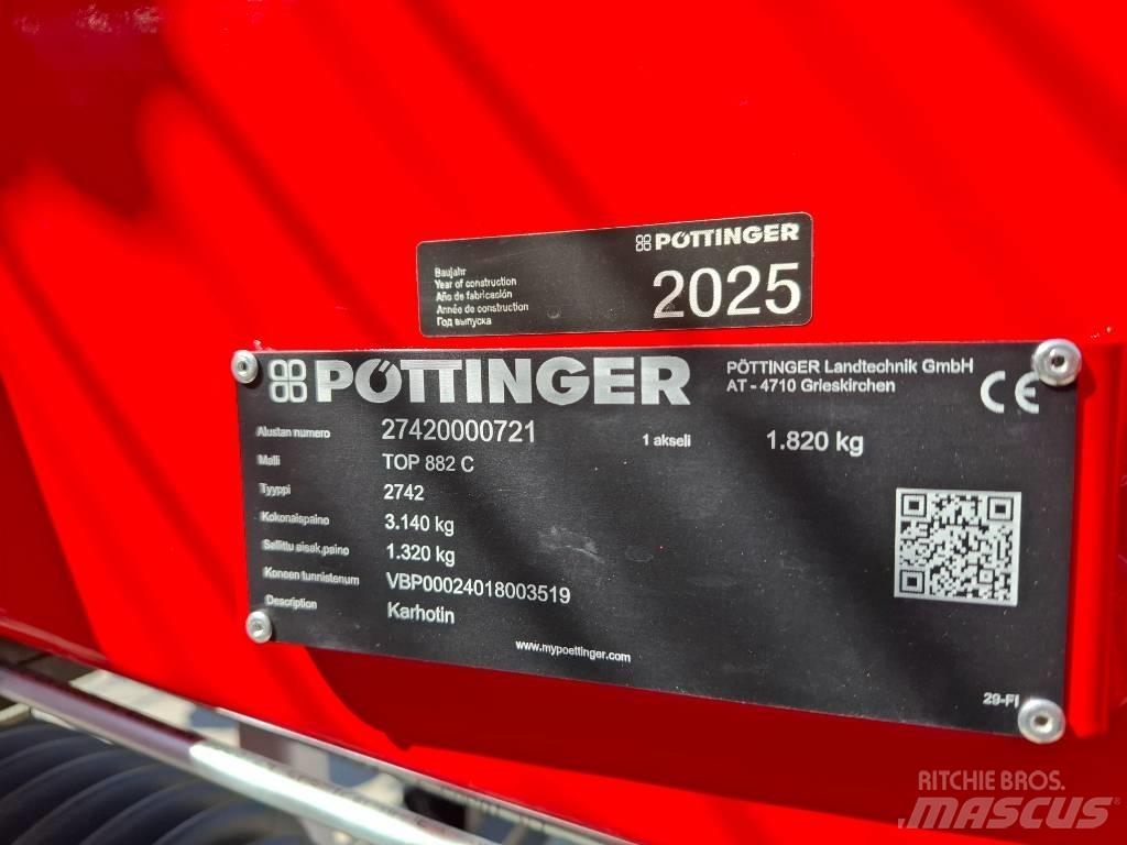 Pöttinger TOP 882C ウィンドローア/レーキ