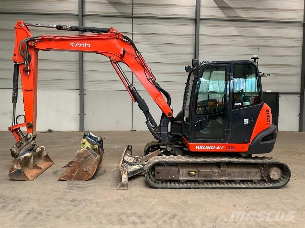 Kubota KX 080-4 A 中型油圧ショベル 7ｔ-12ｔ（ユンボ・パワーショベル・バックホー）