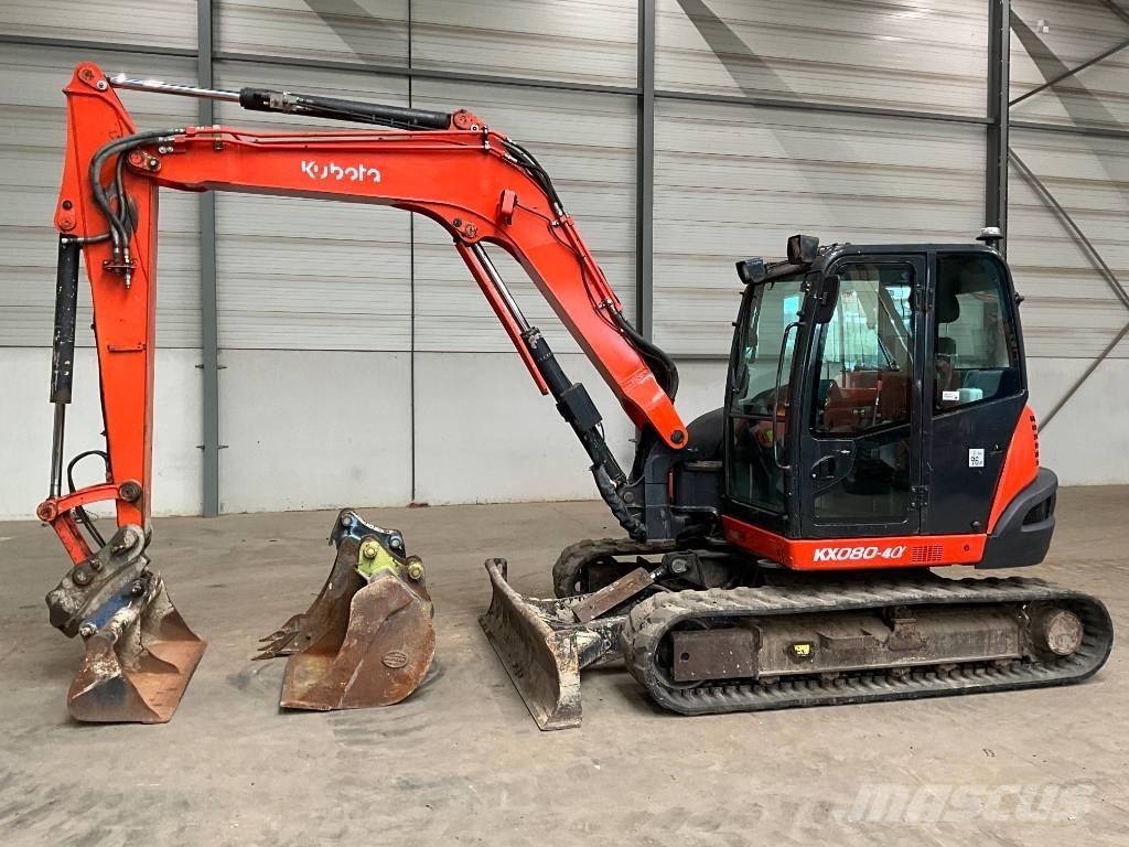 Kubota KX 080-4 A 中型油圧ショベル 7ｔ-12ｔ（ユンボ・パワーショベル・バックホー）