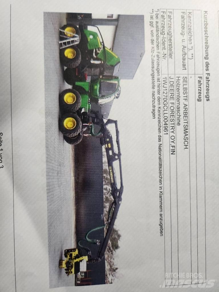 John Deere 1270 G ハーベスター
