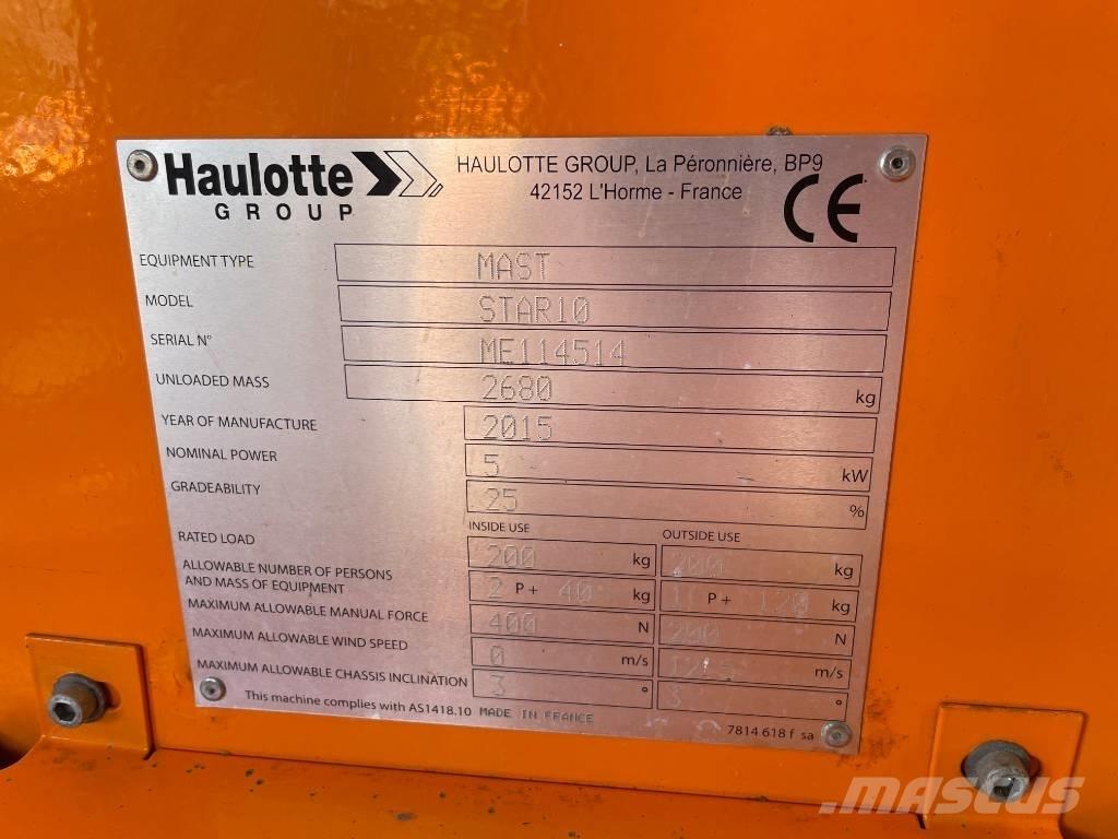 Haulotte Star 10 垂直昇降型リフト