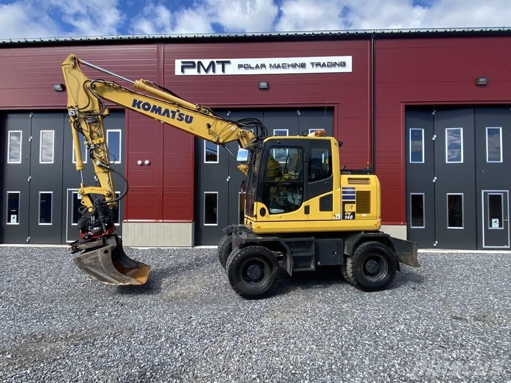 Komatsu PW 148-10 ホイール式油圧ショベル（パワーショベル・ユンボ・バックホー）