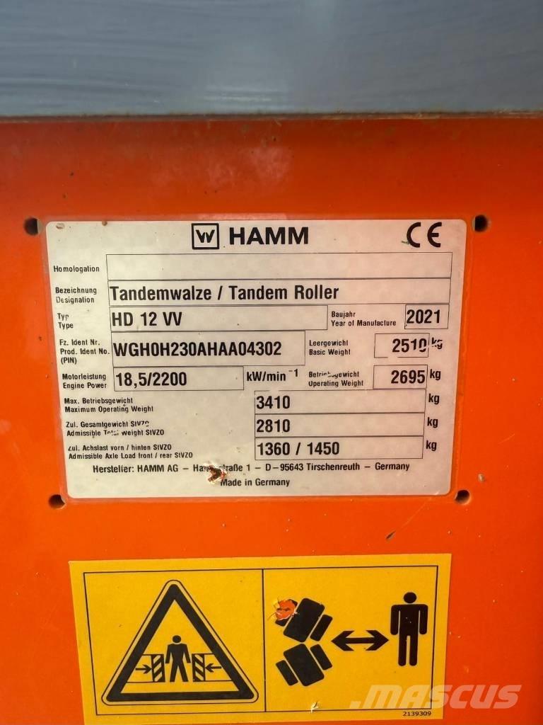 Hamm HD 12 タンデムローラ
