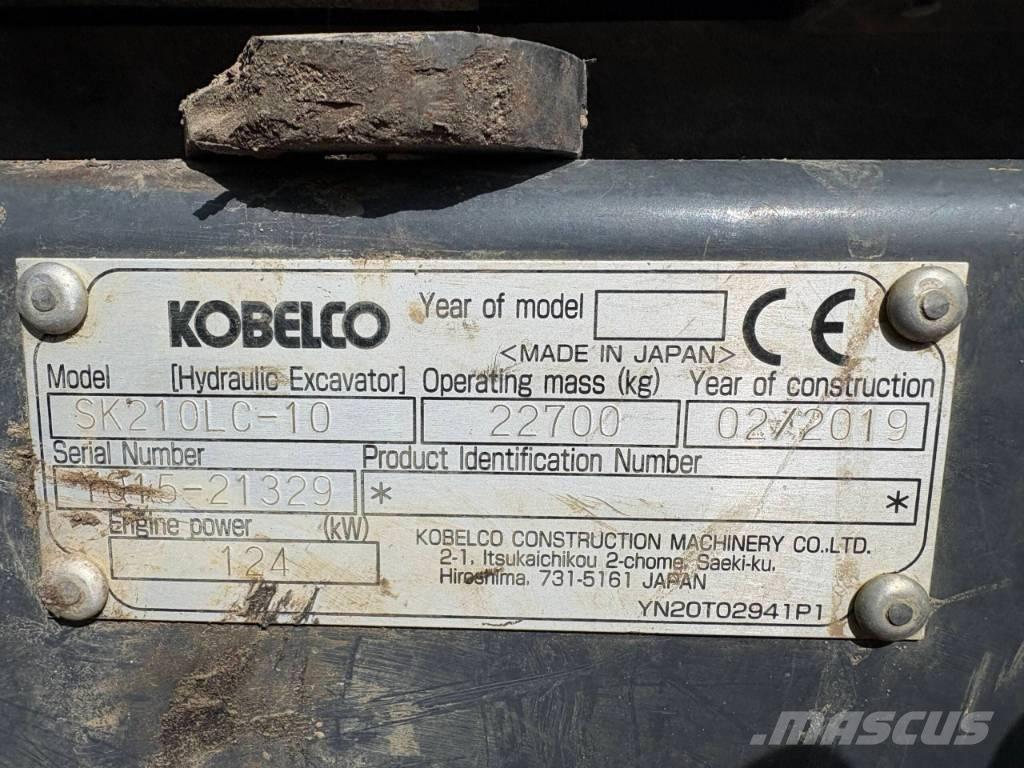 Kobelco SK 210 LC-10 大型油圧ショベル12t以上（パワーショベル・ユンボ）