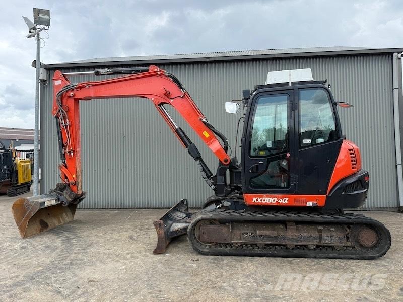 Kubota KX 080-4 中型油圧ショベル 7ｔ-12ｔ（ユンボ・パワーショベル・バックホー）