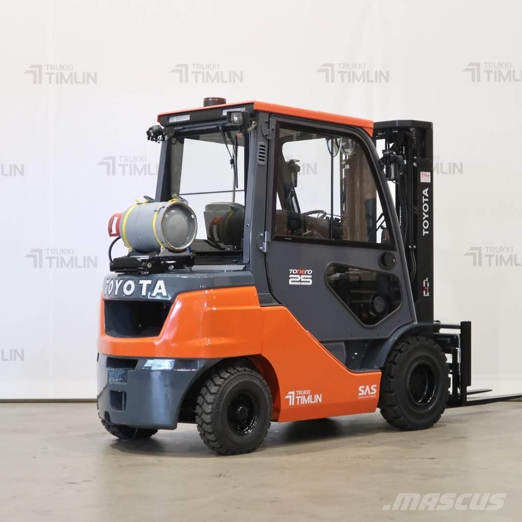 Toyota 02-8FGF25 LPGフォークリフト