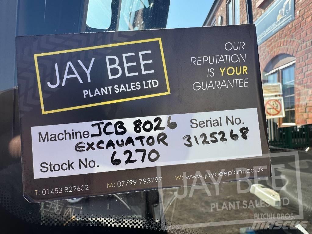 JCB 8026 CTS ミニ油圧ショベル 7t以下（ミニユンボ・ミニディガー）