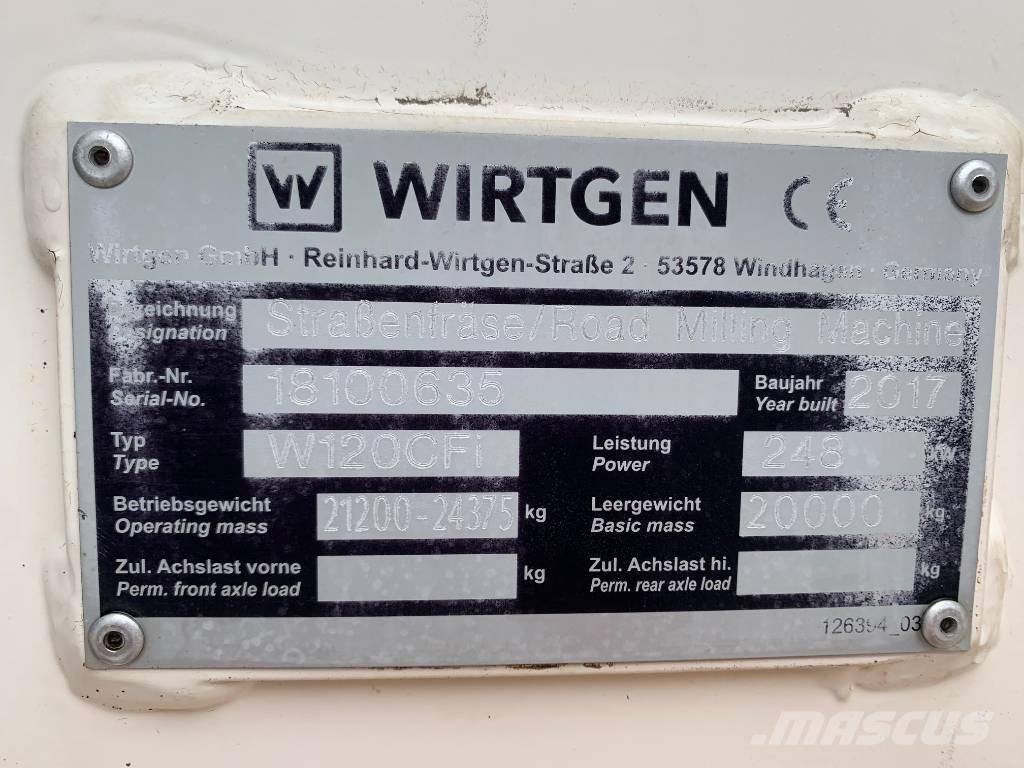 Wirtgen W 120 CFi アスファルトコールドミリングマシーン