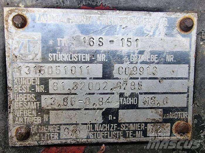 ZF 16 S 151 トラック・トレーラー - 　その他