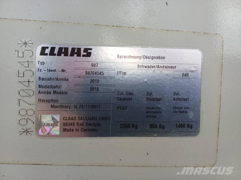 CLAAS Liner 2800 ウィンドローア/レーキ
