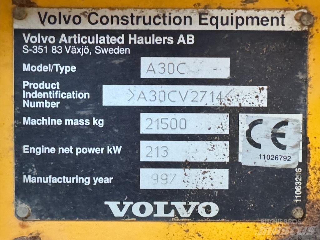 Volvo A 30 C アーティキュレート式ダンプトラック