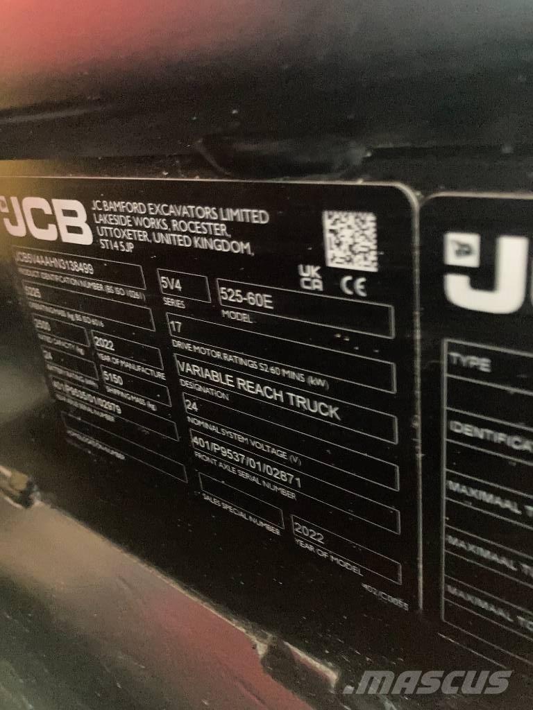 JCB 525-60 E テレスコーピックハンドラー
