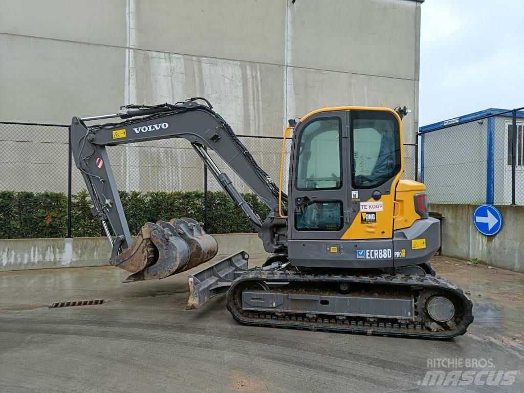 Volvo ECR 88 D ホイール式油圧ショベル（パワーショベル・ユンボ・バックホー）