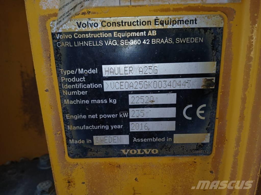 Volvo A 25 G アーティキュレート式ダンプトラック
