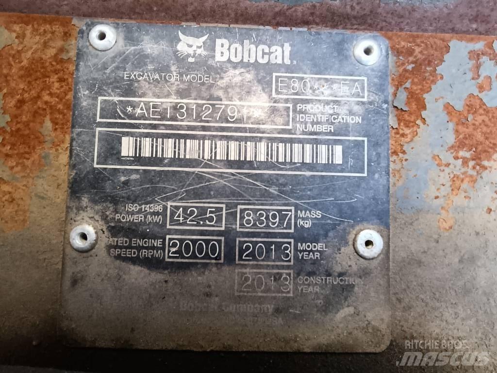 Bobcat E 80 EA 中型油圧ショベル 7ｔ-12ｔ（ユンボ・パワーショベル・バックホー）