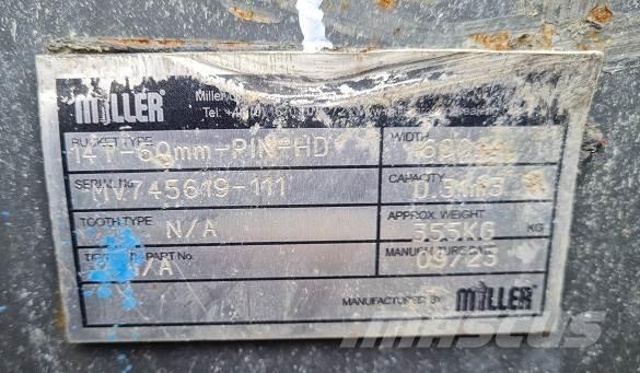  2' BUCKET, 60mm PINS バケット