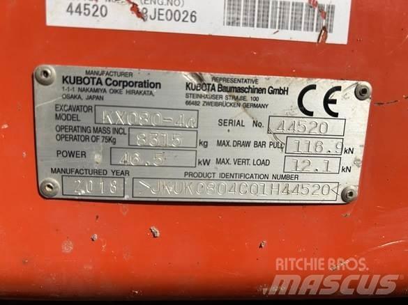 Kubota KX080 - 4 建設機械 -　その他