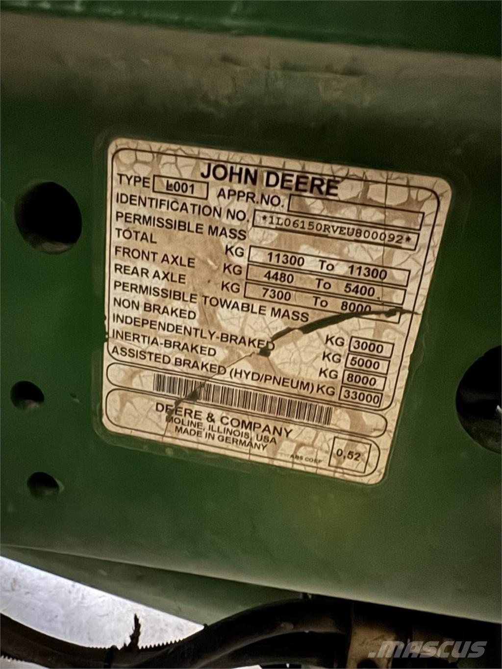 John Deere 6150R トラクター
