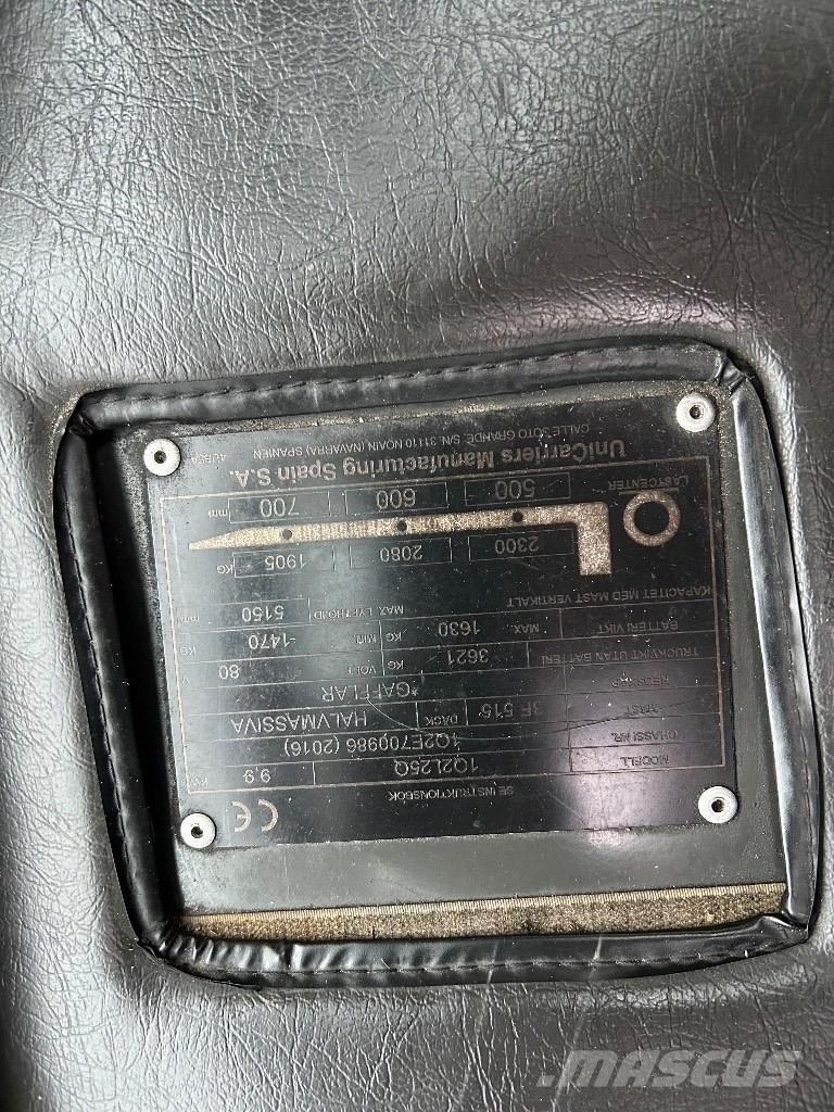 UniCarriers L25Q バッテリーフォークリフト