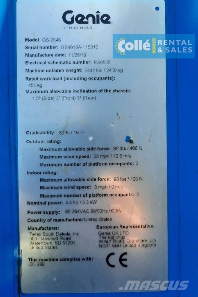 Genie GS-2646 | 2013 シザースリフト