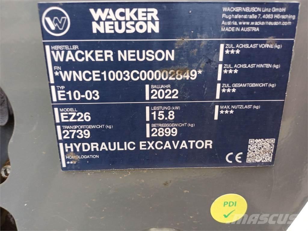 Wacker Neuson EZ26 大型油圧ショベル12t以上（パワーショベル・ユンボ）