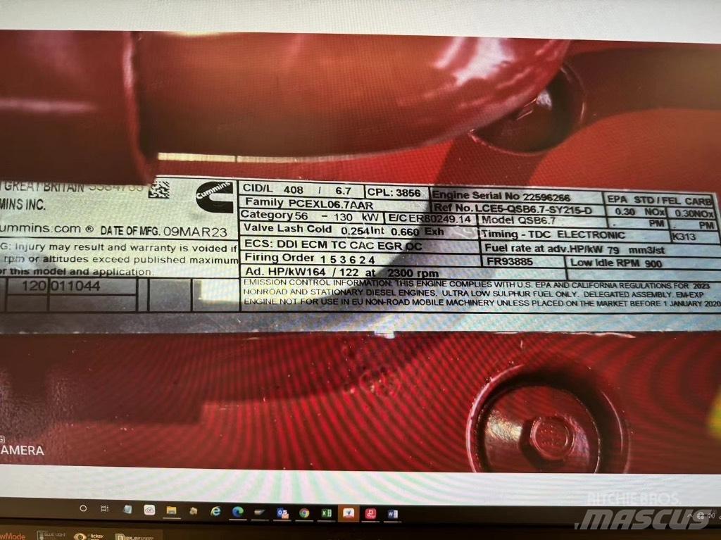 Cummins QSB6.7C-T4 建設機械 -　その他