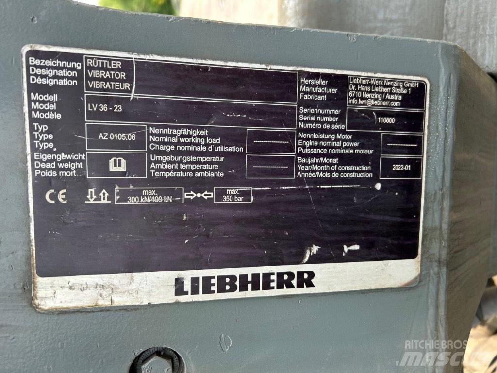 Liebherr LV36 振動式パイルドライバー