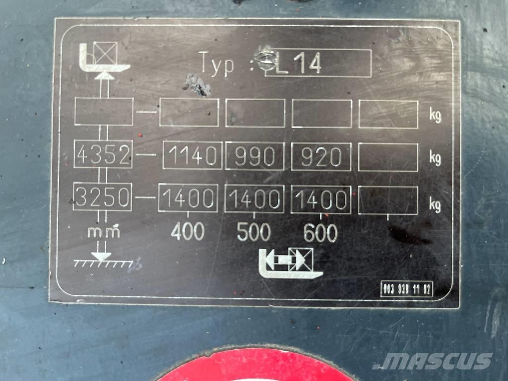 Linde L 14 V-3816 自走式スタッカー