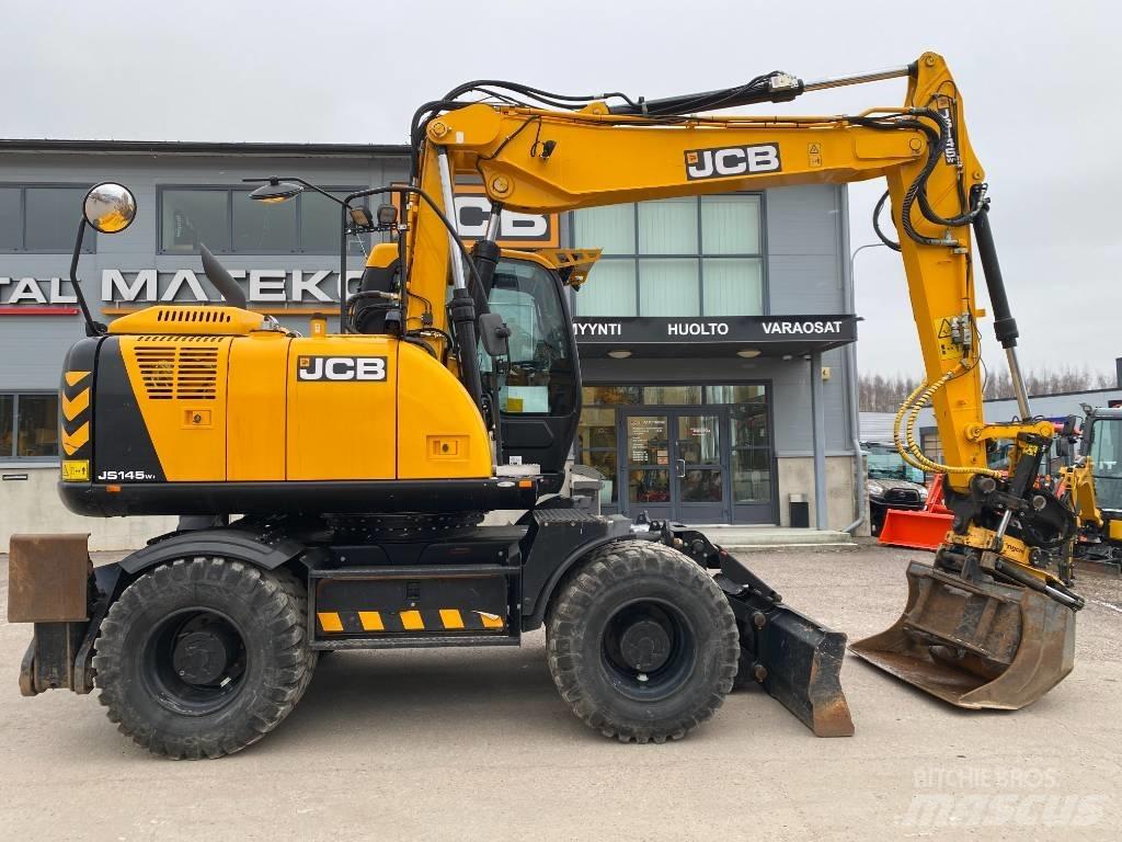JCB JS145W TAB T4F ホイール式油圧ショベル（パワーショベル・ユンボ・バックホー）