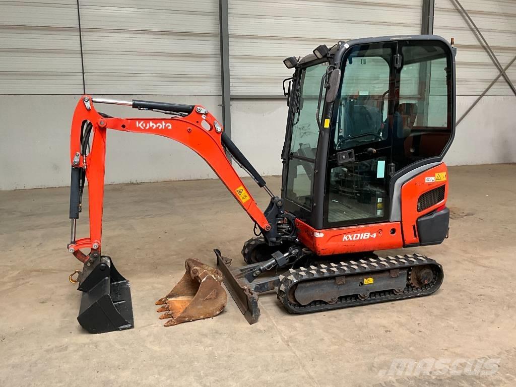 Kubota KX 018-4 ミニ油圧ショベル 7t以下（ミニユンボ・ミニディガー）