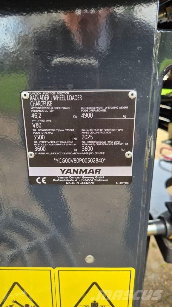 Yanmar V80/5 ホイールローダー・タイヤショベル