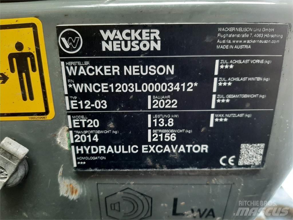 Wacker Neuson ET20 大型油圧ショベル12t以上（パワーショベル・ユンボ）