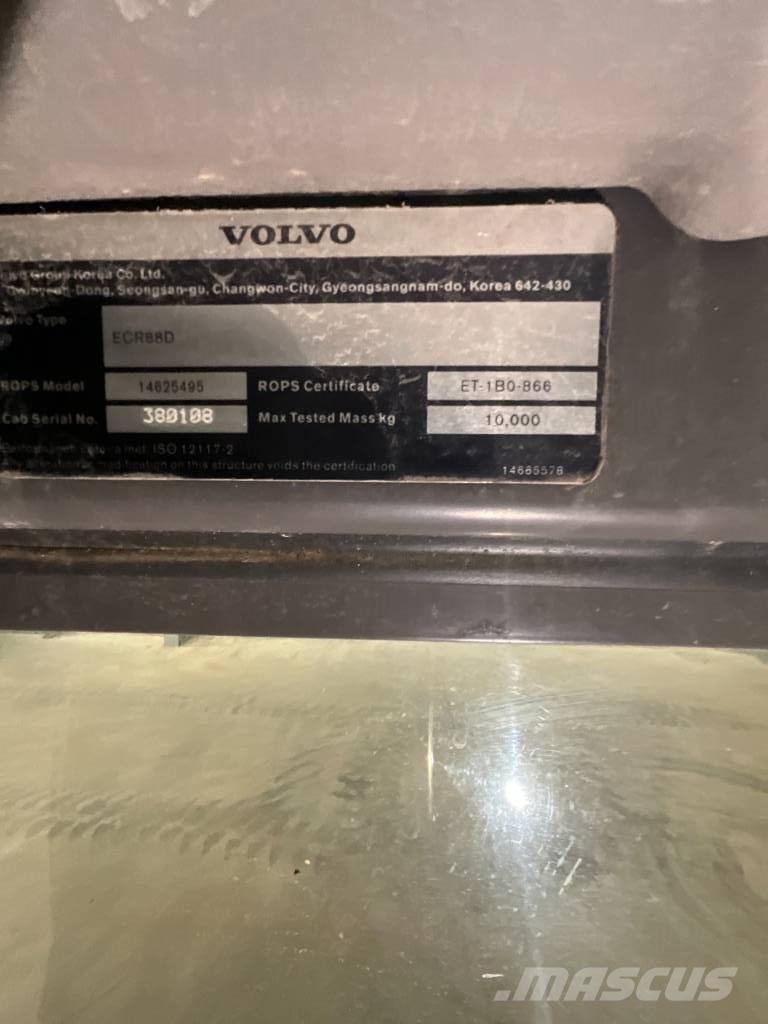 Volvo ECR 88 D キャビン及び内装