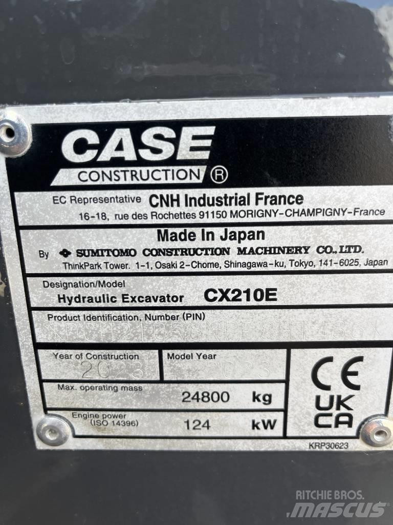 CASE CX 210 E 大型油圧ショベル12t以上（パワーショベル・ユンボ）