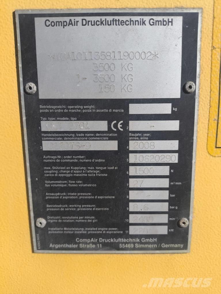 Compair DLT2701 コンプレッサー